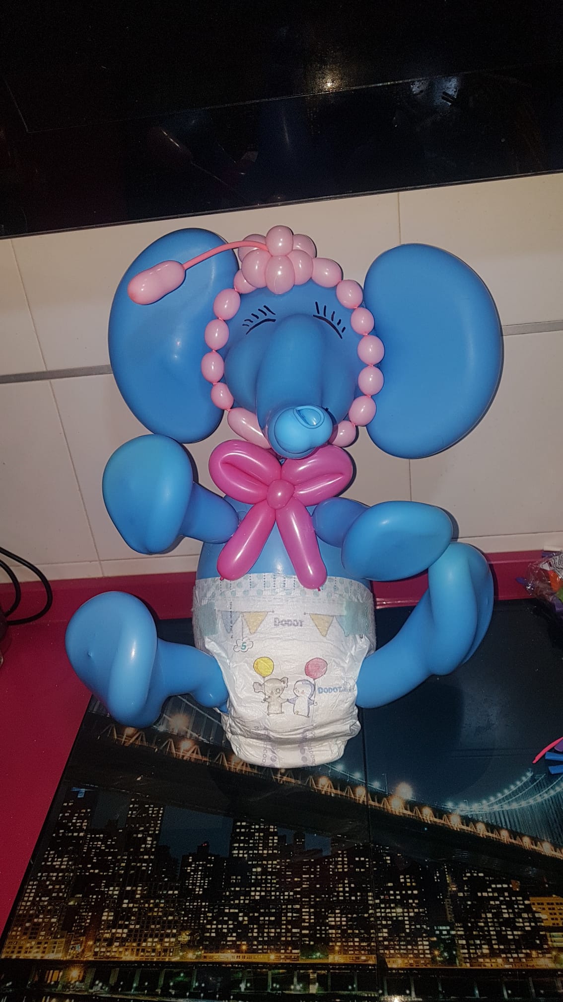 Sala decorada para celebración