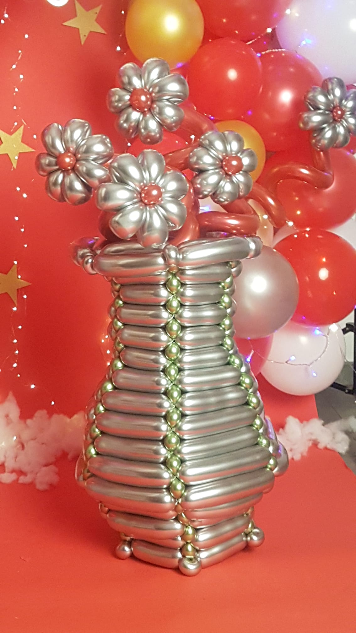 Figuras navideñas de globos